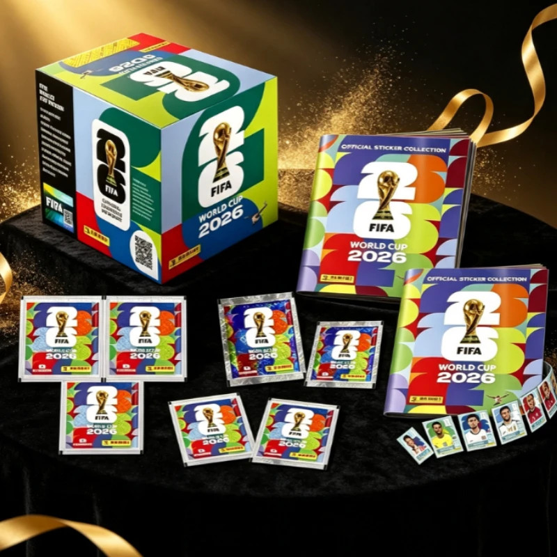^&* In Stock New 2026 Panini World Cup Sticker Pack Panini Soccer Card Soccer Memorabilia Collection Panini Football Cards Gifts