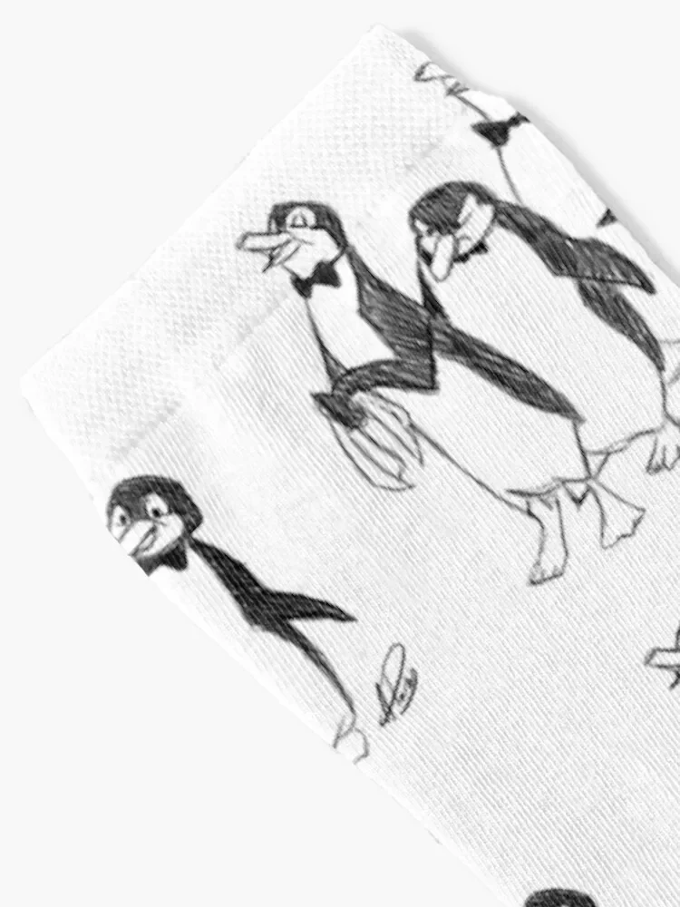 Penguins From Mary Poppins Sketch Socks gift cotton Stockings man Running Socks For Girls Men's