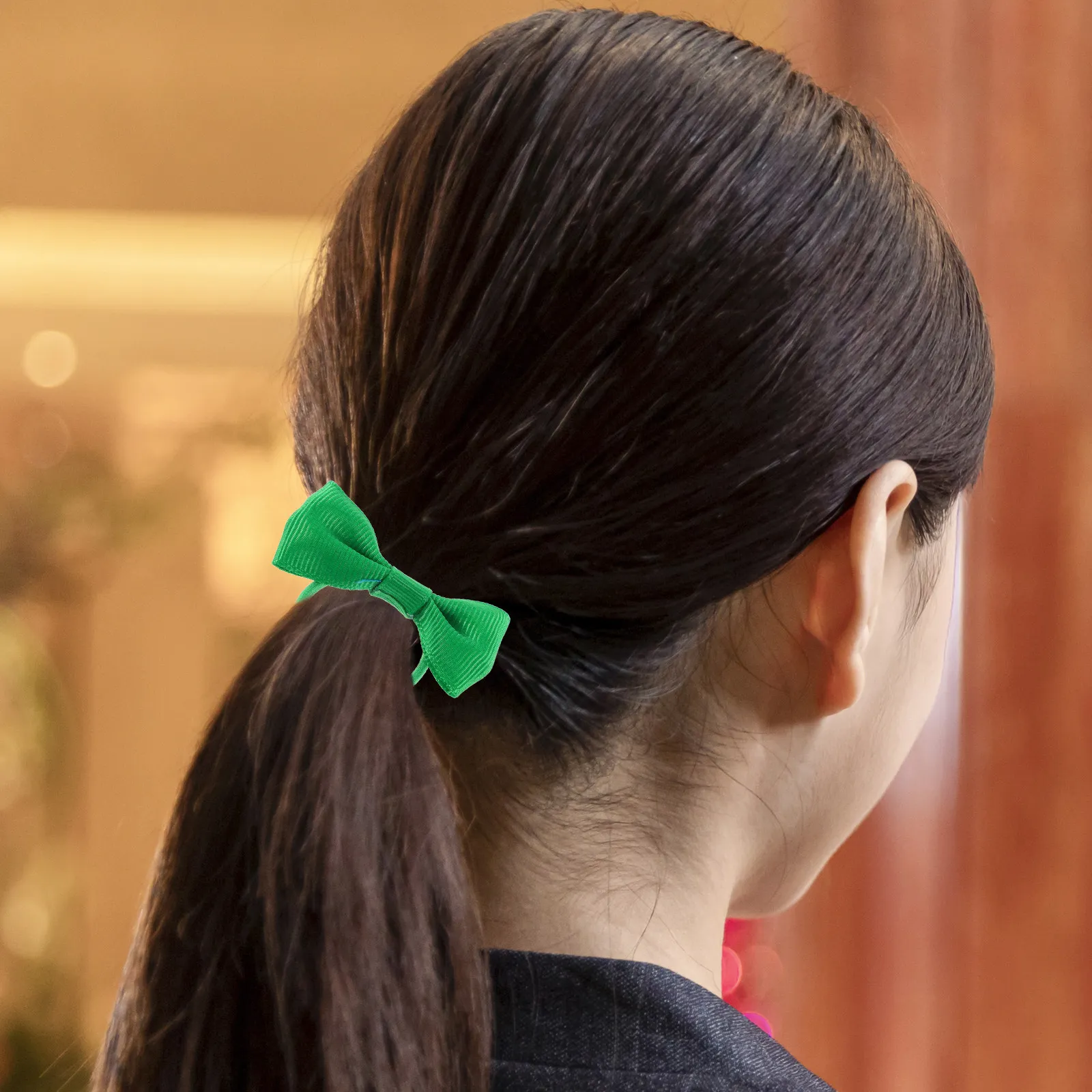 25Pcs Bow Hair Ties Classic Bow Design Solid Color Elastic Hair Ties for Women Girls Comfortable Secure Fit Versatile Casual