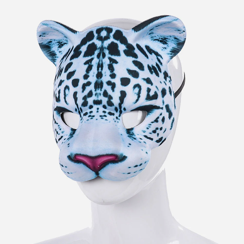 2 uds. Disfraces de máscara de leopardo de nieve de Halloween Cosplay para fiesta decoraciones de mascarada Eva vacaciones de bebé