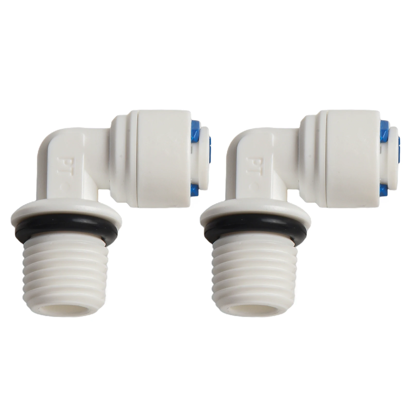 2X 14 Push Fit Tube with 12mm Thread Elbow Quick Connect Designed for Use in For water Purification and Reverse Osmosis Systems