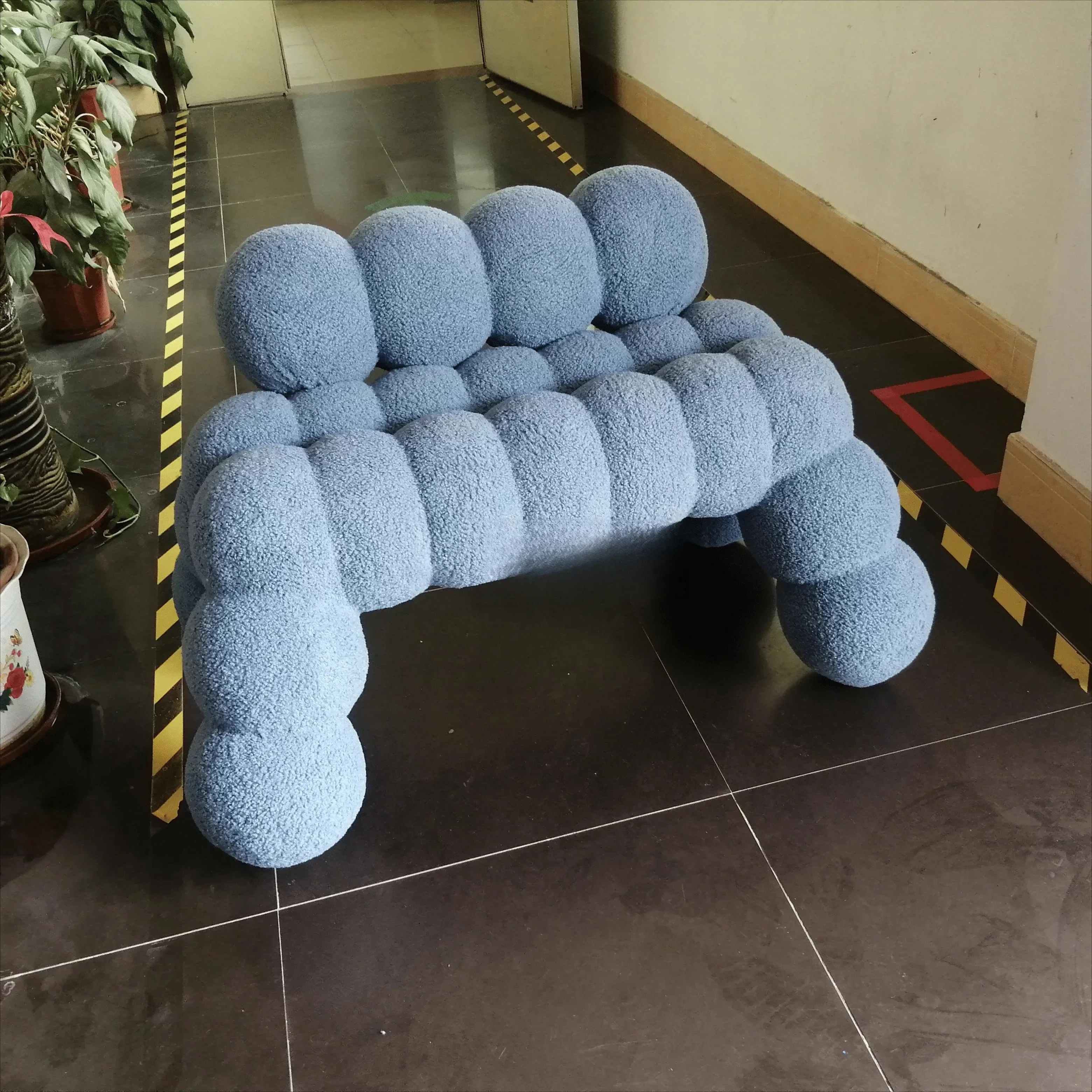 

FRP special-shaped curved bubble dining chair Villa hotel creative fashion leisure single chair