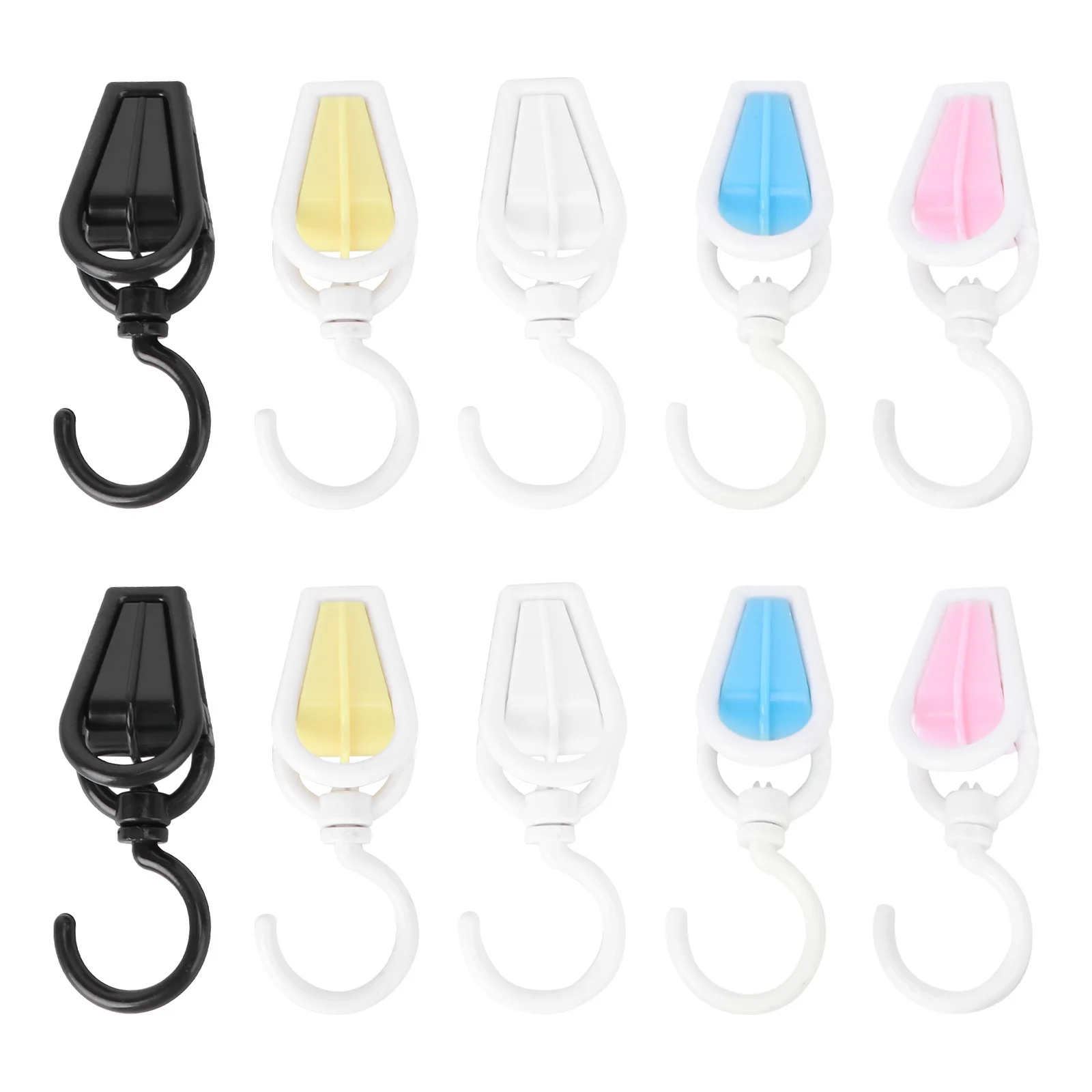 

10Pcs Plastic Swivel Clothes Pins Hanging Clips 360 Degree Rotating Laundry Hooks for Home Dormitory Use Swivel Hanging Clips