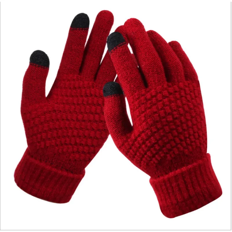 Unisex Touch Screen Gloves 2022 Autumn Winter Warm Fleece Gloves for Women Men\'s Driving Riding Thermal Luvas Mittens Guante