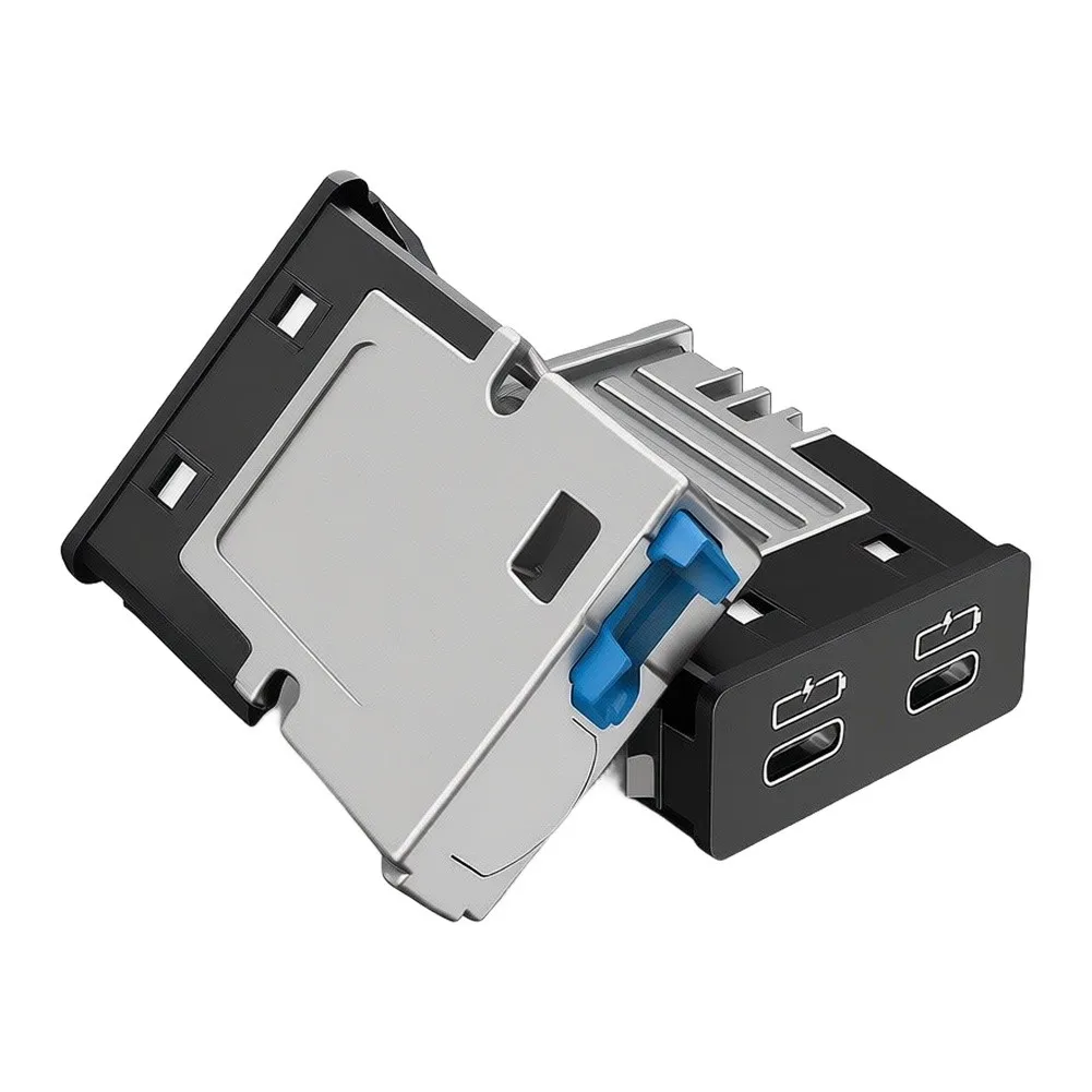 Car Dual Port Socket 841087119For 38 for BMW For 3 Series For G20 For G21 2019 2020 2021 Compatible Vehicle Charging Adapter