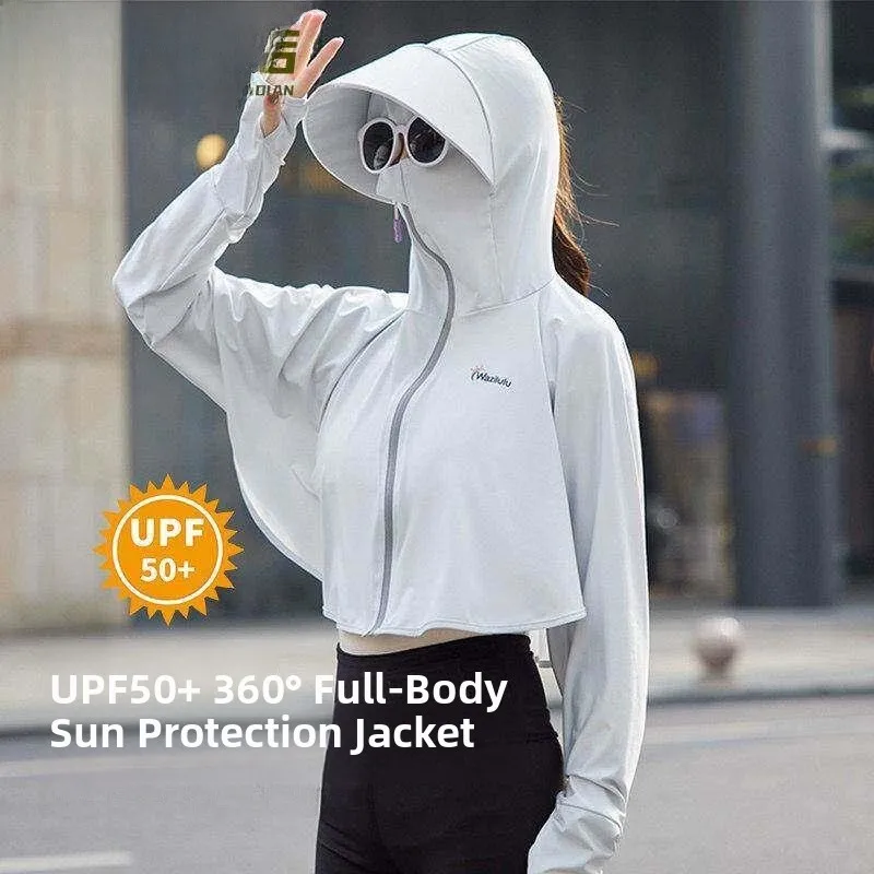 Women's Driving  Car Summer Sun Protection Clothing Hat Shawl Cloak Mask Full Face Neck Protection 2026 New Model