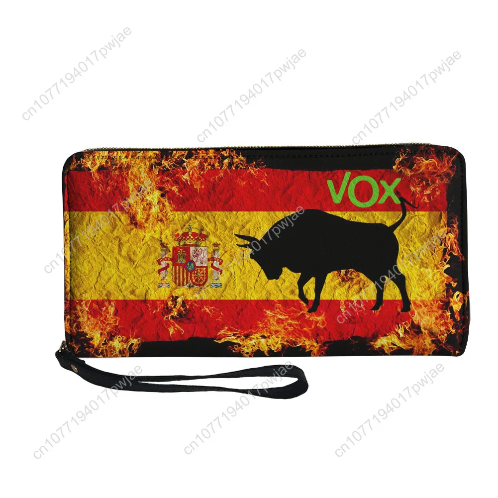 Spanish Bullfighting Graphic Custom Wallet Purse Sprunki Mens Womens Zipper Long Wallets Double Print  Portable Wallet Gift Bag