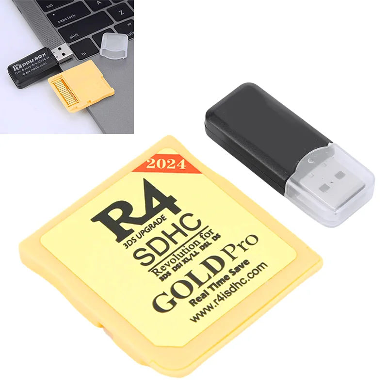 2025 New For R4 SDHC Digital Memory Card Gold White Silver Portable Flashcard Use FAT16/FAT32 Format TF Card for Nintendo