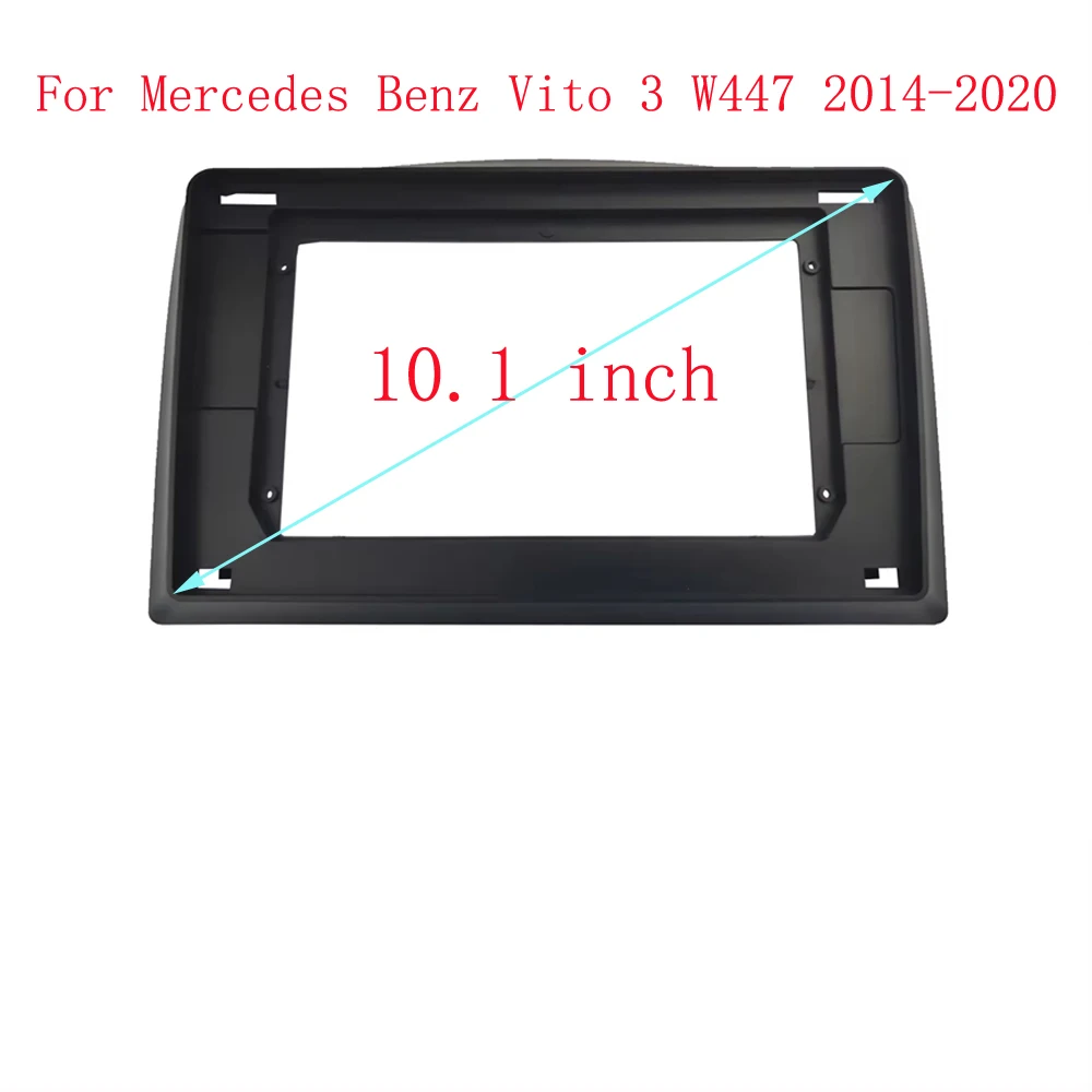 Car Radio Fascias Frame For Mercedes Benz Vito 3 W447 2014-2020 10 inch Stereo Panel Harness Wiring Canbus Decoder Mount Kit