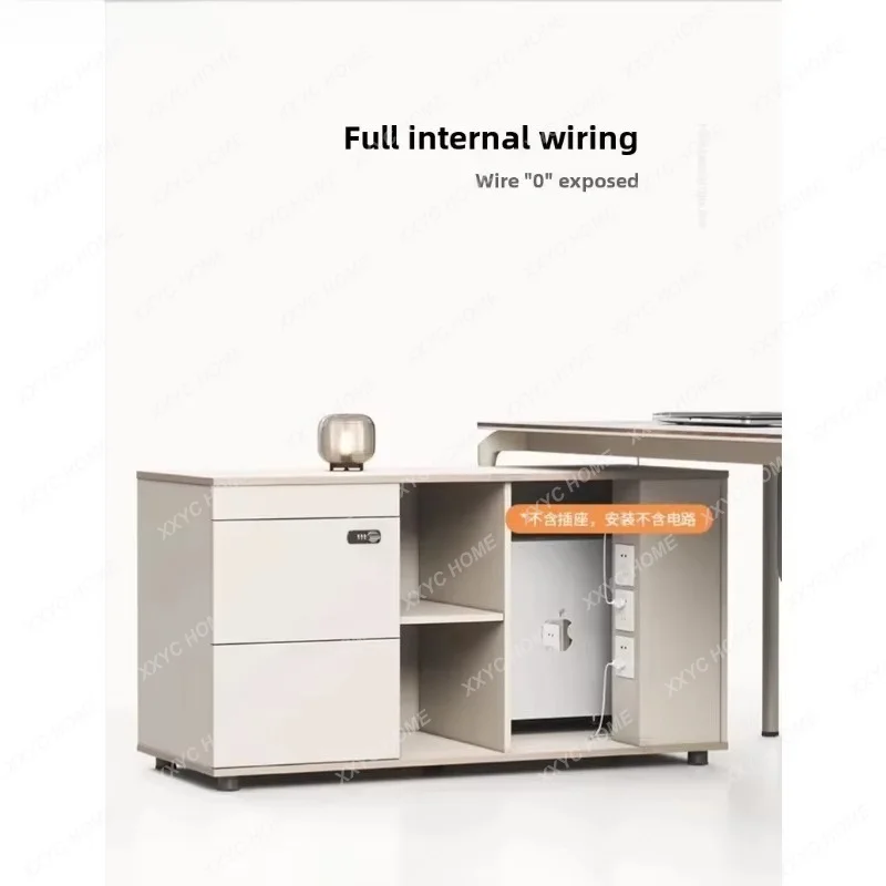 XX Desk Fashion Lig Luxury Single General Manager Office Large Class Desk President Desk and Chair