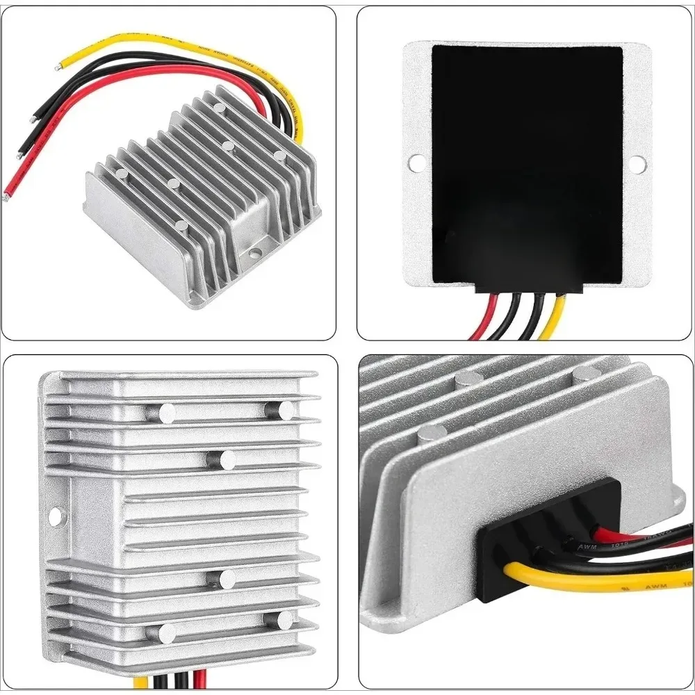 DC 24V Step Down to 12V 30A 360W Converter Waterproof Buck Voltage Reducer Regulator Power Transformer for Golf Cart Club Car