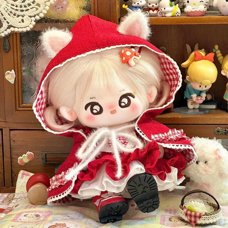 

20cm baby clothes, 20cm cotton doll clothes,Little Red Riding Hood cute fairy tale , cosplay attribute doll replacement outfit