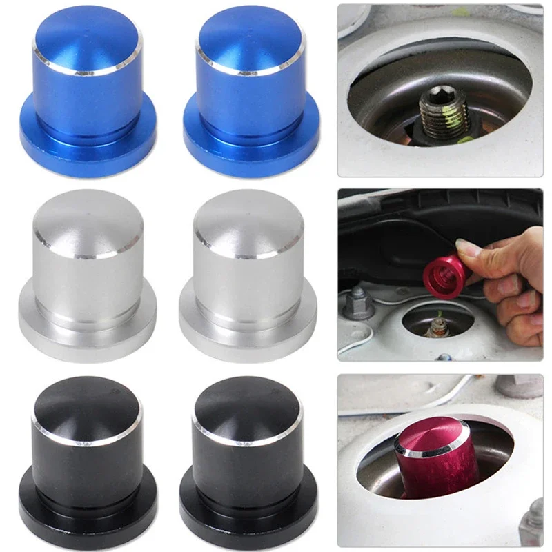 

1 Pcs Car Shock Absorber Screws Cap Cover Trim Aluminum Waterproof For Nissan Sylphy Qashqai J11 X-Trail Rogue T32 Altima Teana