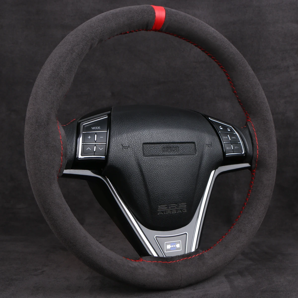 Universal Suede Car Steering Wheel Cover DIY Hand Sewing Soft Leather Braiding Cover For Auto Steering Wheel