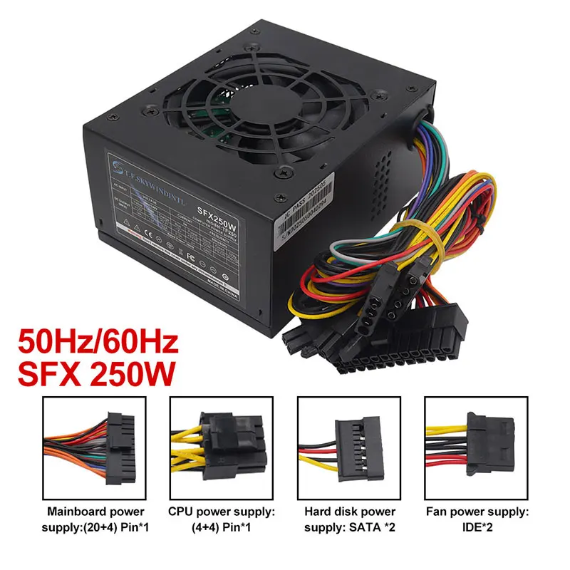 

Micro SFX 250W 300W Small Form Factor SFX PC Power Supply for POS System Small Computer for Case