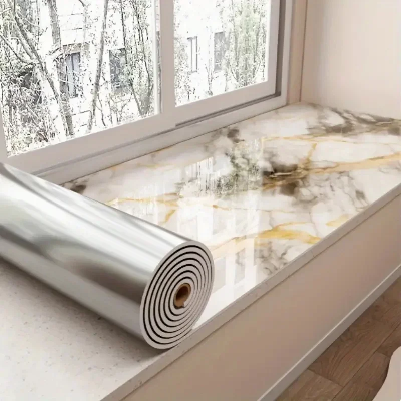 Autocollants de plafond et panneaux muraux auto-adhésifs effet marbre 3D, décor de plafond de toit pelable et collé pour salon, chambre à coucher, maison