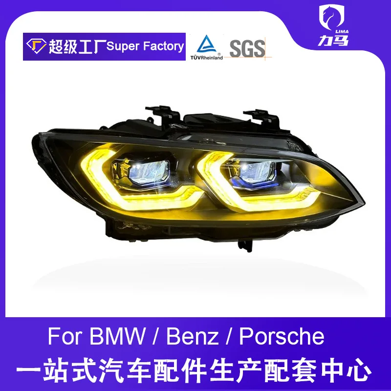 

Suitable for BMW 07-10 3 Series E92 E93 M3 modified LED headlight assembly two-color version headlight