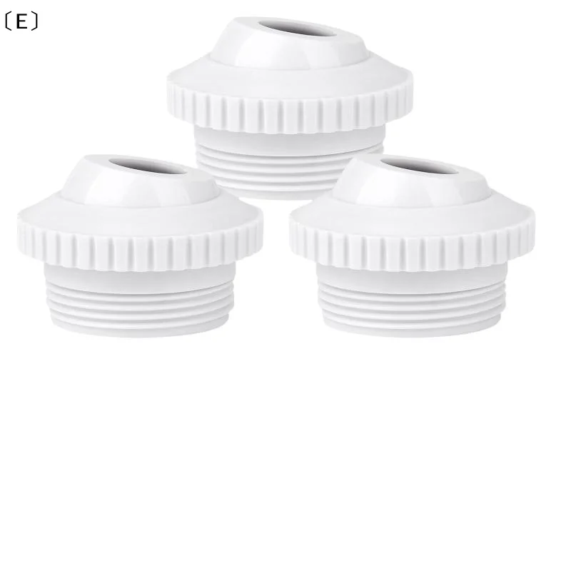 〔E〕3Pcs Pool Return Jet Nozzle 3/4 Inch Open Directional Flow Inlet Fitting 1-1/2