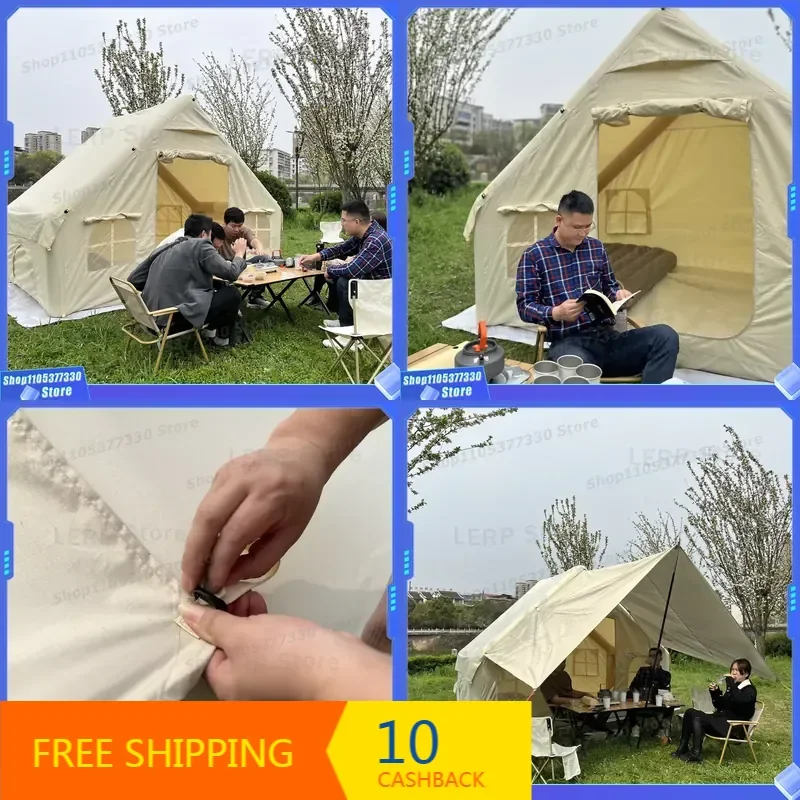 Hot Sale Large Party House Shape Big Space Cube Outdoor Celebrate Party Nightclub Glamping Inflatable Tent