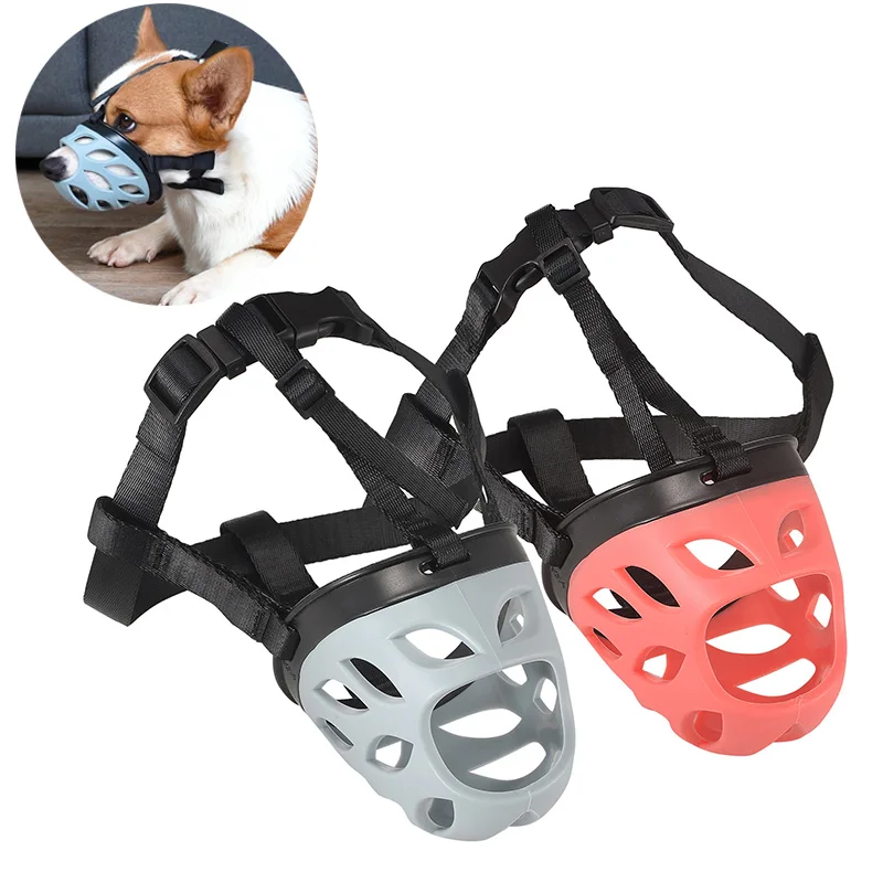 Leaky Nose Style Big Dog Muzzle for Medium Large Dogs Golden Retriever Rottweiler Whippet Anti-Biting Barking Pet Face Mask