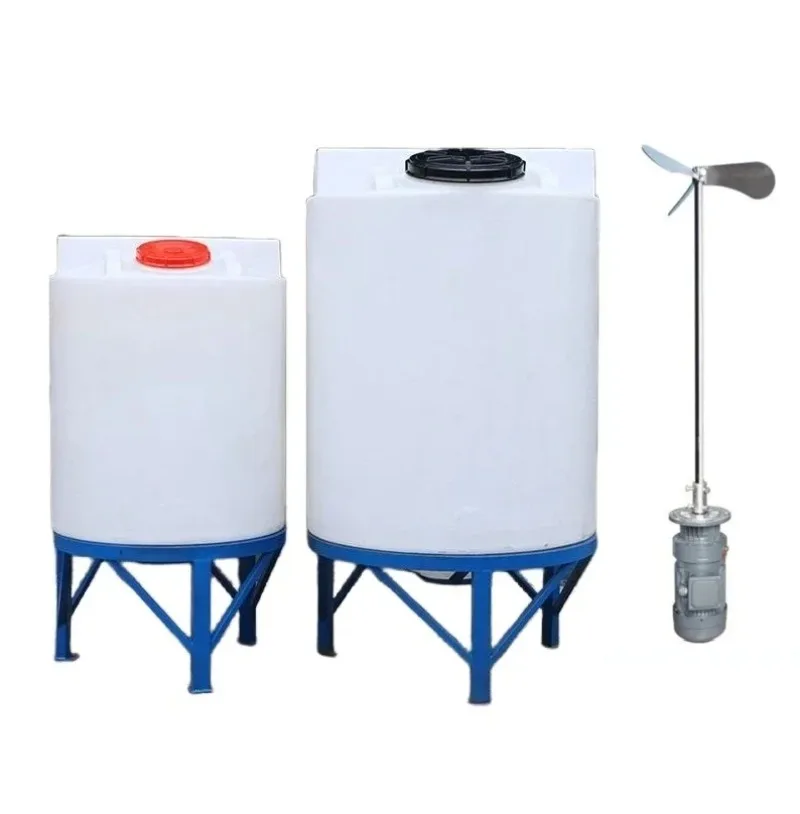 Anti-corrosive industrial 500l 1000L chemical tank mixing tank with agitator