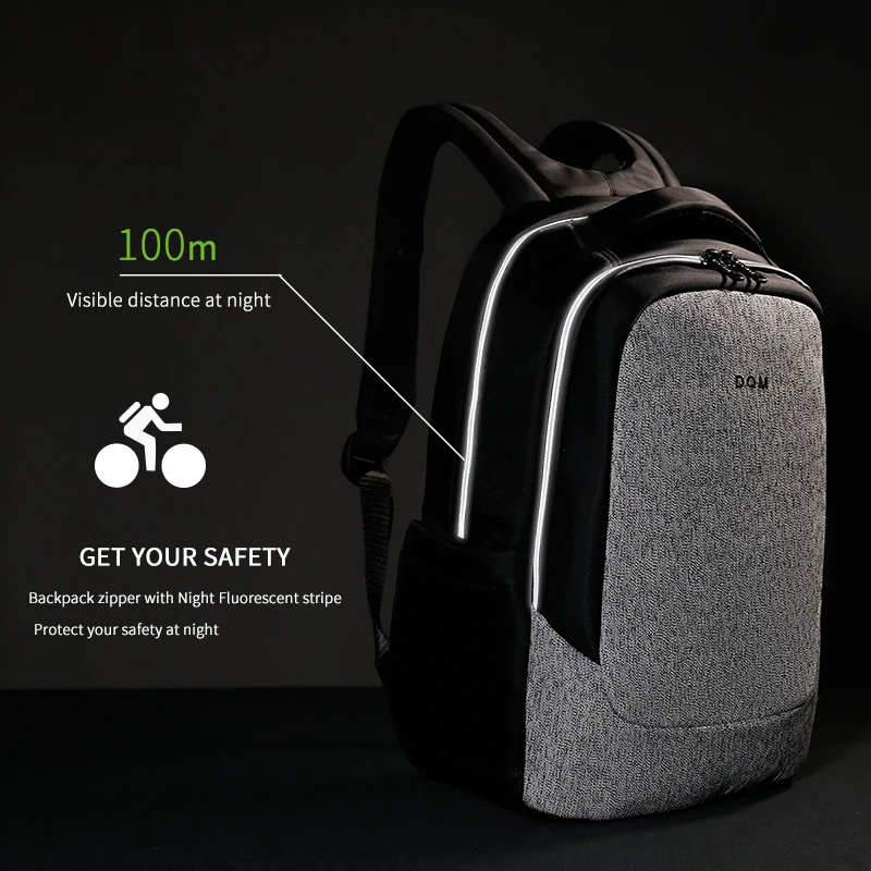 Lifetime Warranty Zipper Men Backpack Bag 15.6inch Laptop Backpack Cut-resistant Backpack Men Travel Bag Anti Theft Backpack Boy