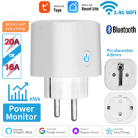 TUYA Smart Plug WiFi/Zigbee Socket EU 16A/20A With Power Monitor Timing Function Voice Control Works With Alexa GoogleHome