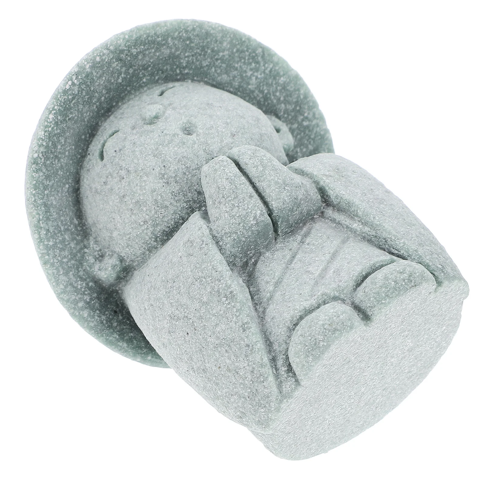 تمثال بوذا لديكور المنزل، رف حديقة سطح المكتب، تصميم زن، تصميم مدمج، حرفة عتيقة، رمز أجواء سلمي #4