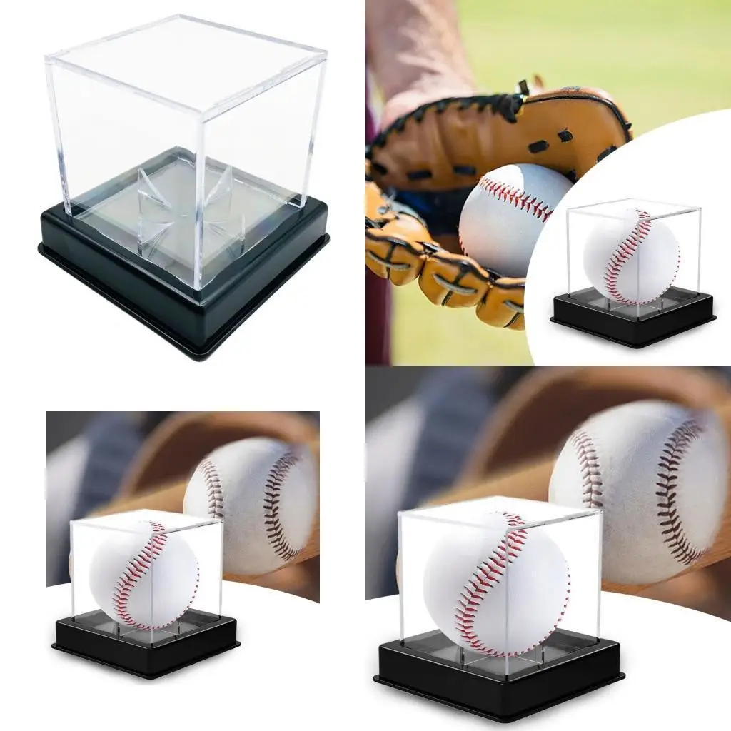 

Y1UC Baseball Display Case, Acrylic Clear Display Box with Stand, Baseball Holder Box for Organization & Showcases Baseball
