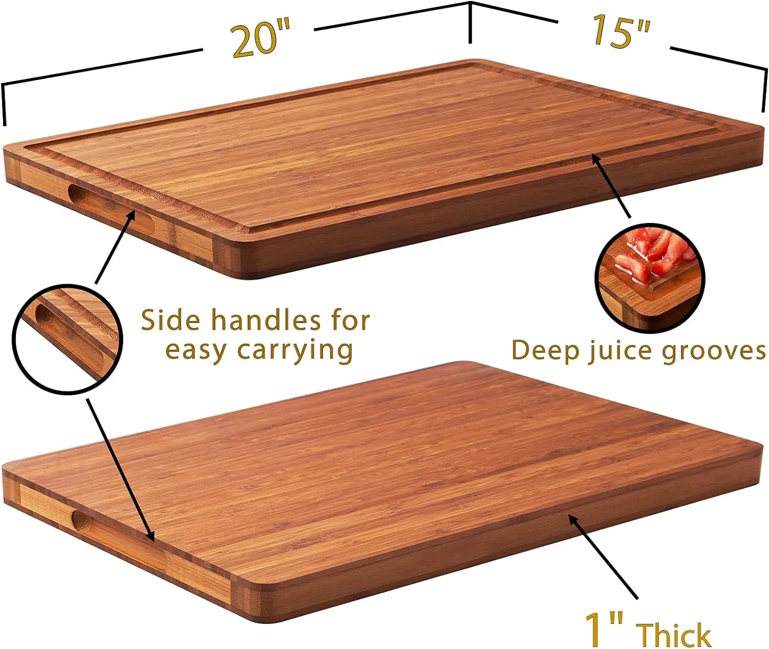 XL Cutting Board for Kitchen 20x15