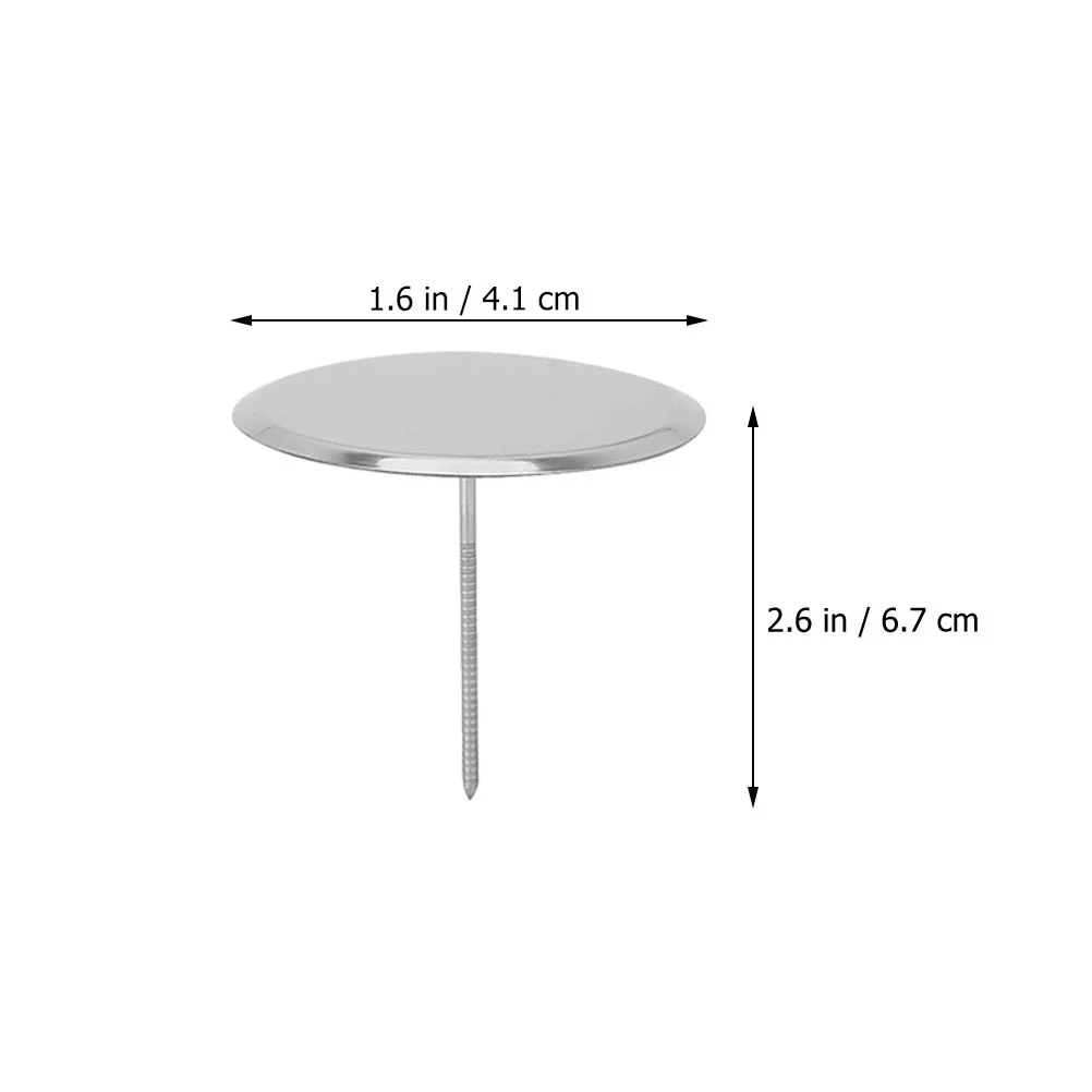 6 Pcs Stainless Steel Mounting Nails Flower Piles Decor Manicure Tools Pastry for Roses Cake Dessert Decorative Metal Cupcake