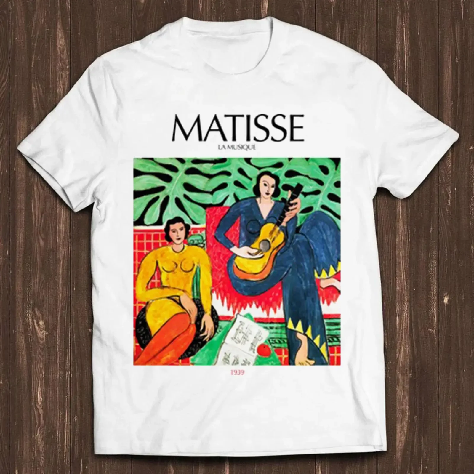 Matisse La Musique 1939 Painting Art Aesthetic Retro T Shirt Casual Cool for Lovers vintage Washed designer clothes homme