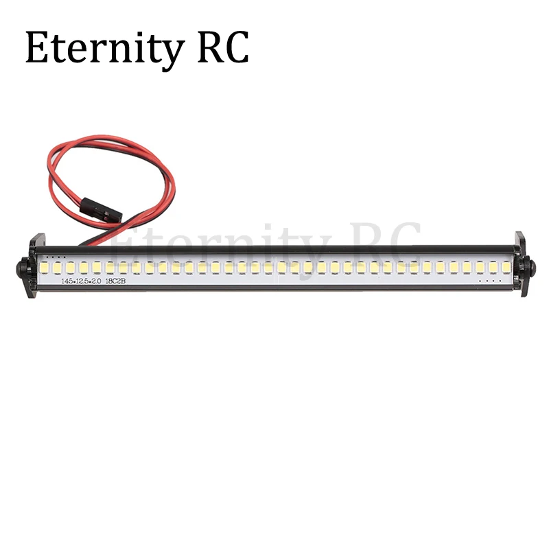 36 LED Light Bar Roof Lamp for 1/8 1/10 RC Crawler Car Truck Axial SCX10 90046 Traxxas TRX4 Slash Rustler 146MM