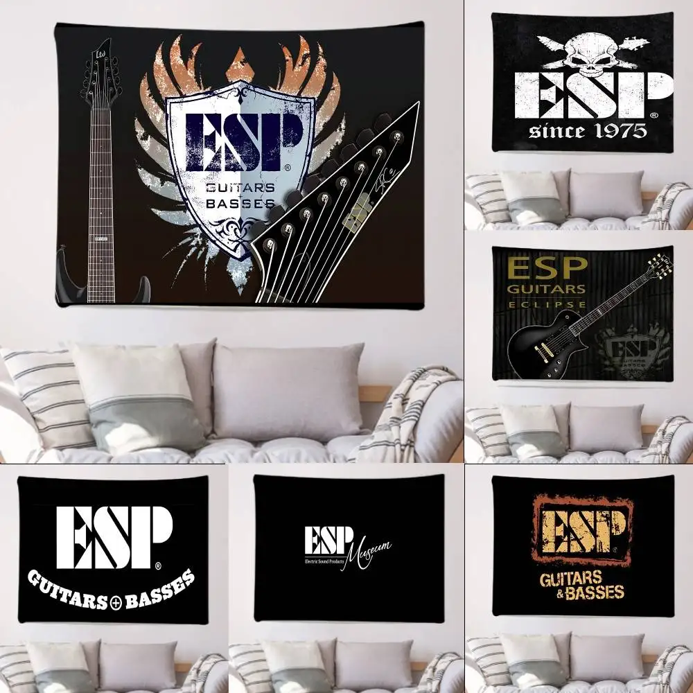 E-Esp-Guitars Flaggen, Wandteppiche für Heimdekoration, Banner, Hintergrunddekorationen, Kinderbanner, Feiertagsdekorationen, Hintergründe