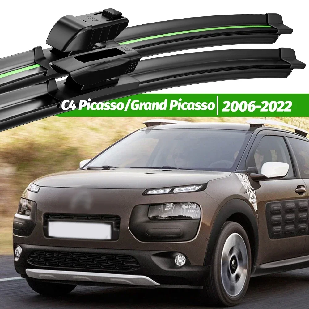 

For Citroen C4 Picasso Grand Picasso 2006-2022 2pcs Front Windshield Wiper Blades 20010 2018 2020 Windscreen Window Accessories