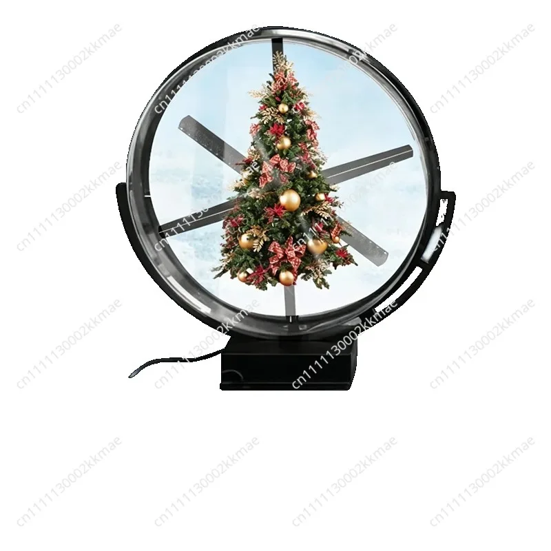 Outdoor Wall Mounted Waterproof 3D Holographic Light Emitting Diode Fan Display Single/Double Side Logo Display 3D Holographic