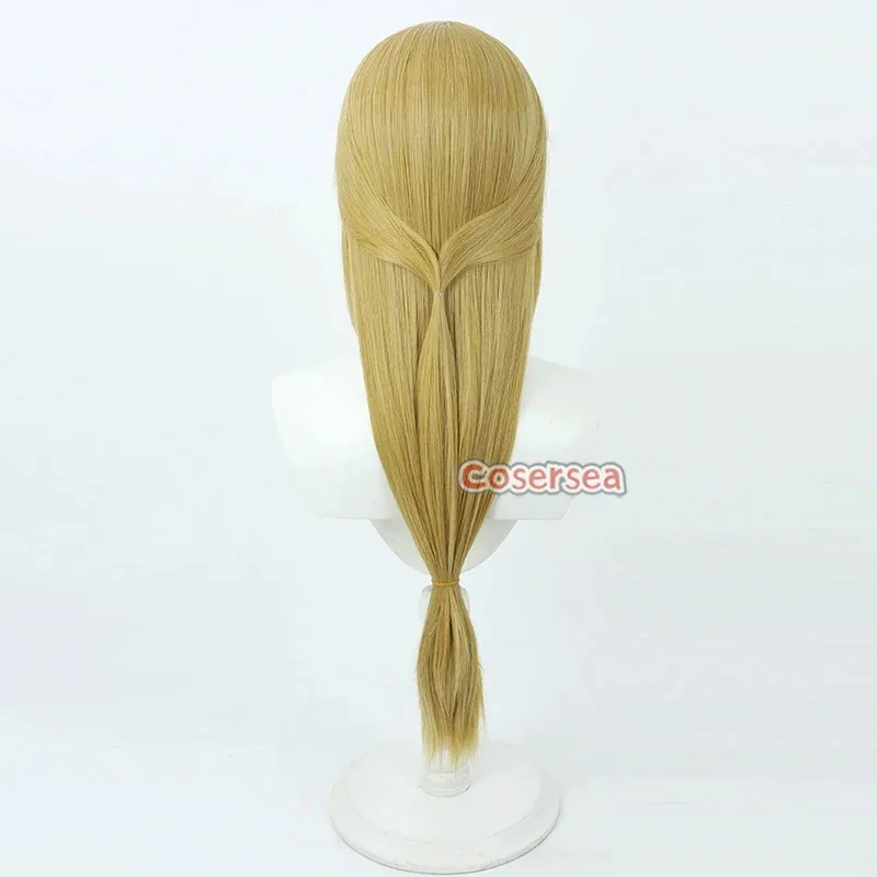 Cosersea Tennant تأثيري الباروكات عكس: 1999 Tennant 65 سنتيمتر طويل مستقيم مختلط الذهبي شعر مستعار أشقر الشعر الاصطناعية مقاومة للحرارة #5