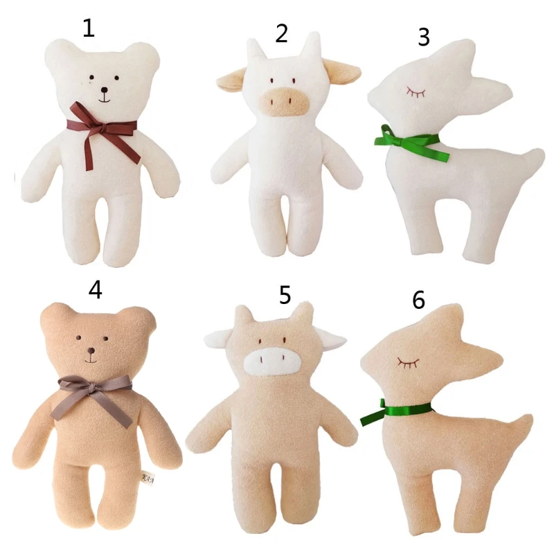 Tamanho da mão cor clara para conjunto bonecas brinquedos sensoriais animais reconfortantes brinquedo Montessori