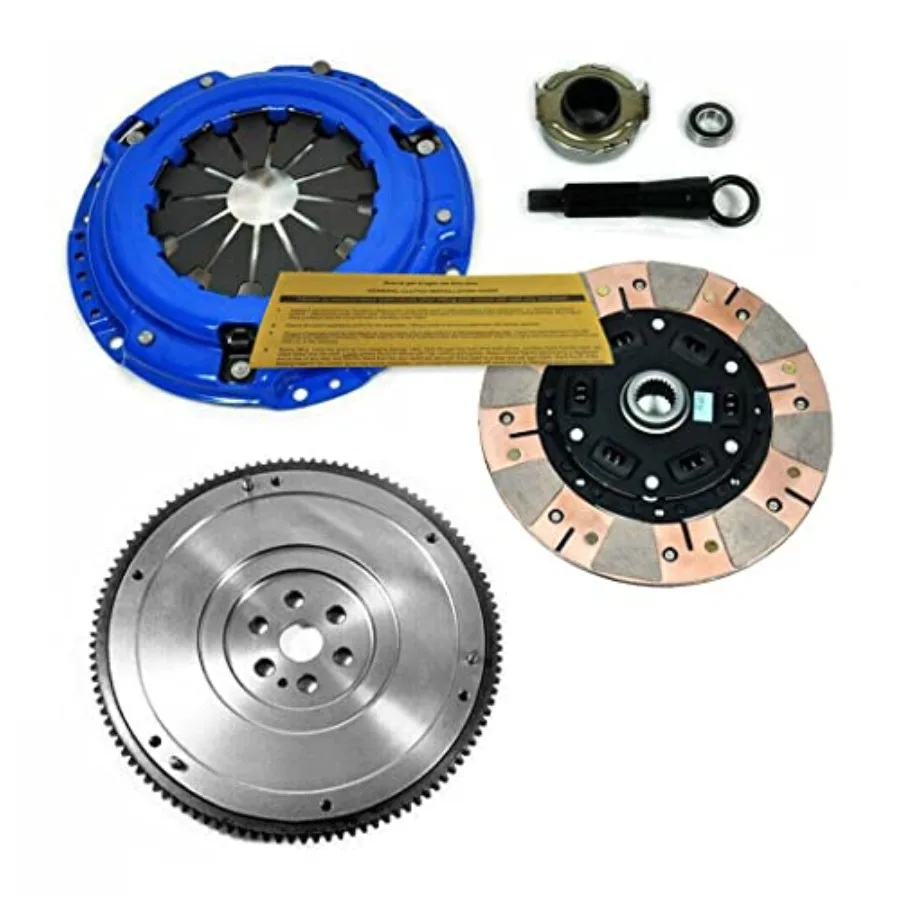 

EFT Dualfriction Disc Clutch Kit + EFT Flywheel for 20072008 Honda Fit 1.5L SOHC: HighPerformance HeavyDuty Clutch System with