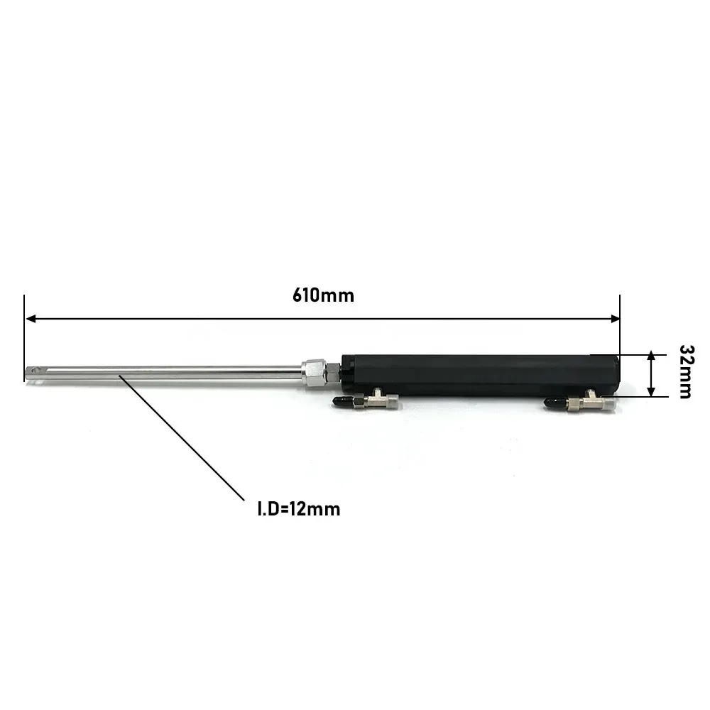 8 m Inboard Hydraulic Steering System stainless steel Cylinder, Helm Pump, Hose, Steering Wheel Boat Yacht Outboard Inboard Helm