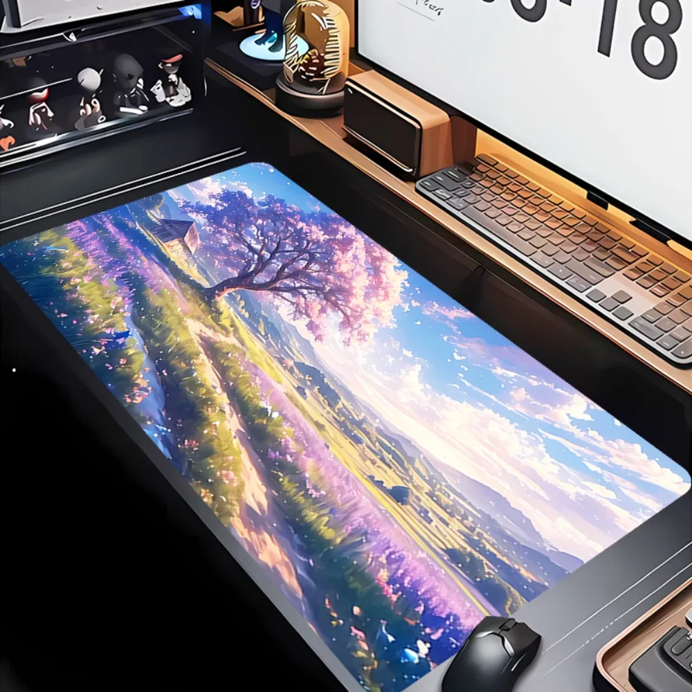 Exquisite natural-style mouse pad, gaming table mat, computer accessory, anime mouse pad alfombrillas para escritorio