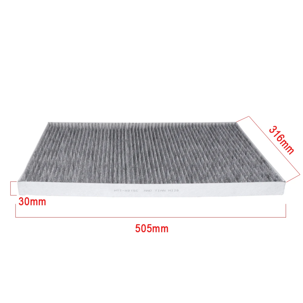 2Pcs Cabin Air Filter For TESLA MODEL X (5YJX) 100D 60D 75D 90D P90D AWD P100D 2015- 104556600H 1045566-00-H