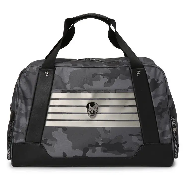 2026 New Men Golf Clothing Bag, Fashion Bottom Shoe Bag Design, Metal Skull Head Golf Handbag