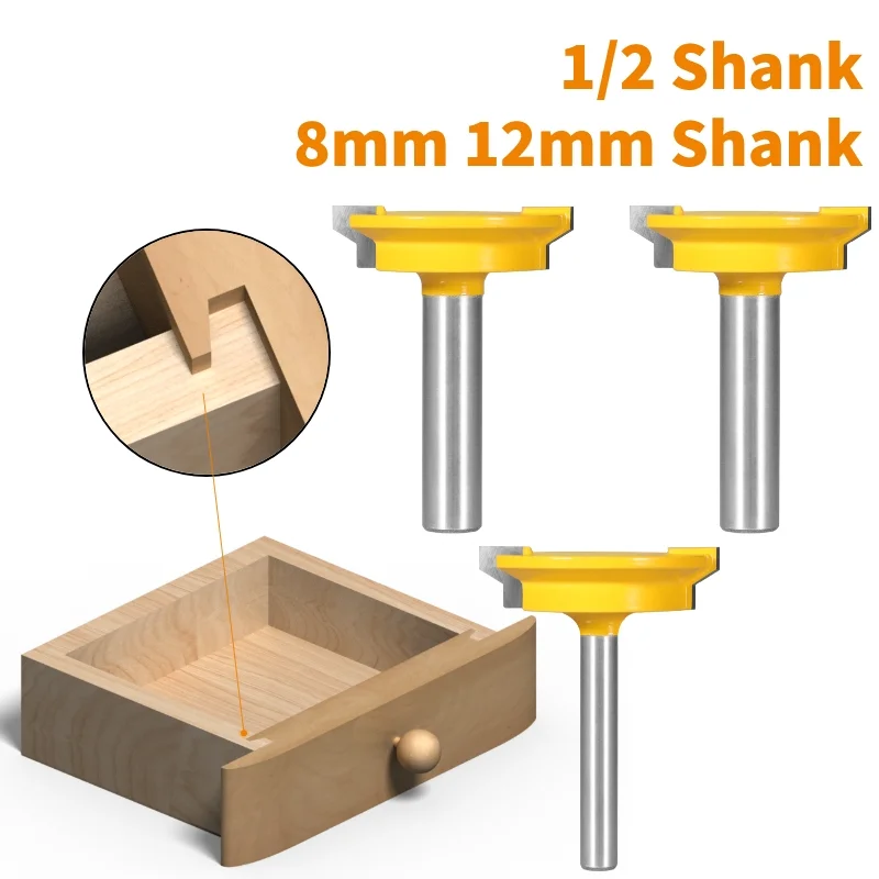 Drawer Lock 2\'\' Glue Joint Router Bit Woodworking Tools Milling Cutter For Wood