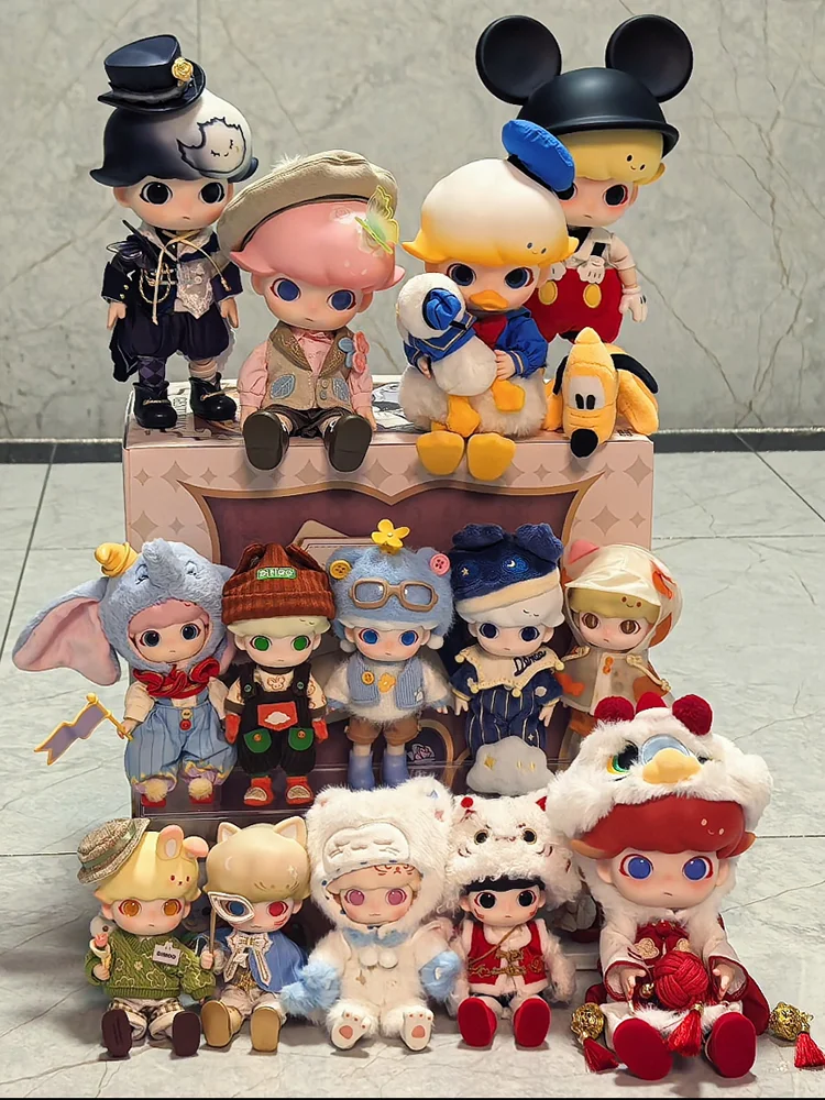 

POPMPOPMART DIMOO Gentleman Series 1/8 Joint Movable Action Figure Donald Duck Anime Doll Captain Bear Model Birthday Toy Gift