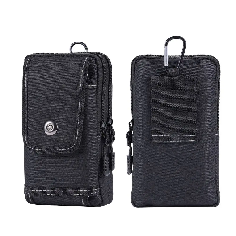 

Waist Pack Man Mobile Phone Bag with Buckle Universal Mobile Phone Pouch Vertical Belt Clip Phone Belt Hanging Pouch