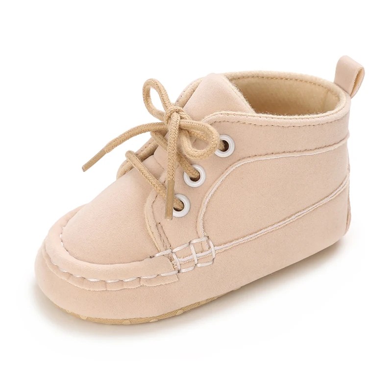 VALEN SINA Sneakers Infant Toddler Newborn Baby Boy Comfort Soft-Sole Cotton Flat High-Top Anti-Slip Toddler First Walkers