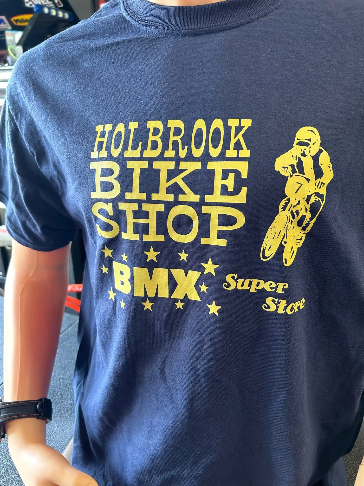 Веломагазин Holbrook, Bmx, супермагазин, гоночный город, Ретро футболка