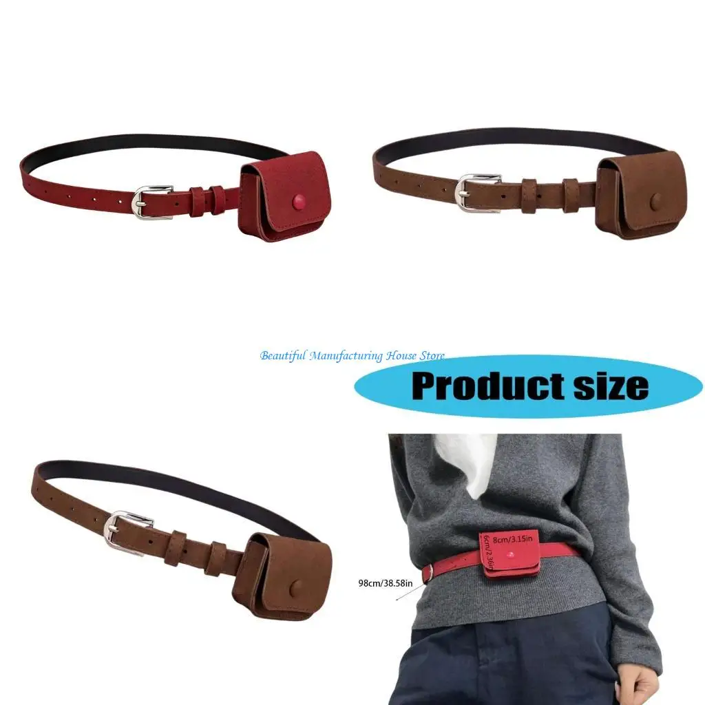 

E56A Trendy Belt Bag For Everyday Use Practical And Lightweight Design Waist Bags PU Leather Wallet Purse For Easy Carrying