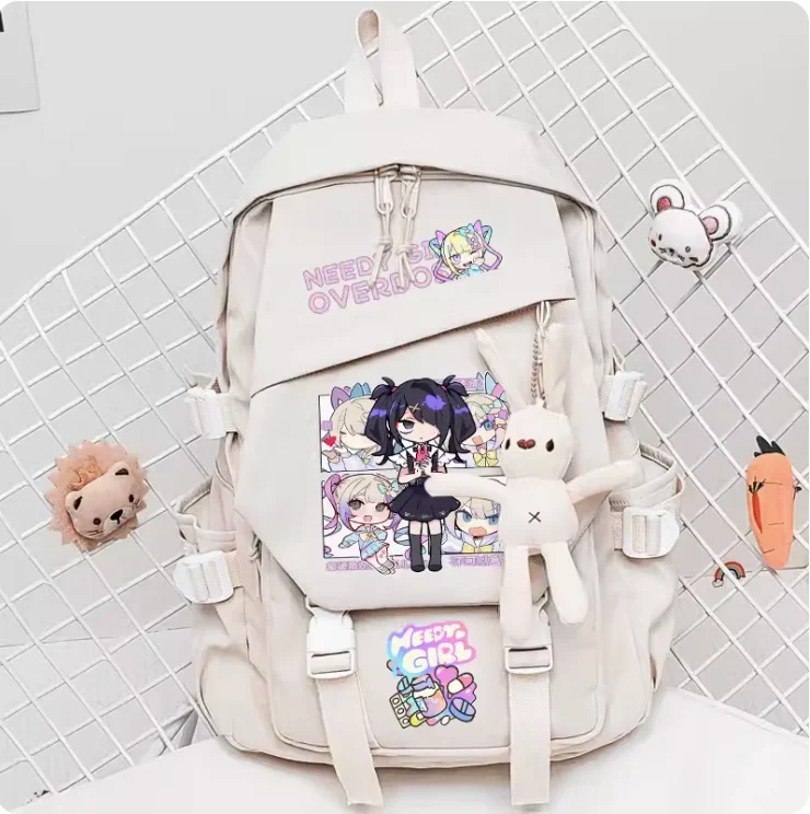 Anime NEEDY GIRL OVERDOSE Schoolbag Backpack High-capacity Computer Casual Shoulder Bag Student Messenger Bag 1889